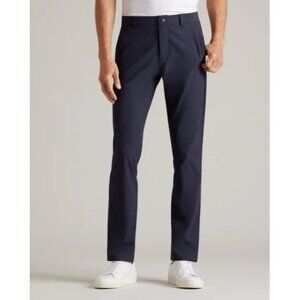 Rhone Pants Mens 35‎ Commuter Slim Navy Blue Performance Chino Tapered Golf